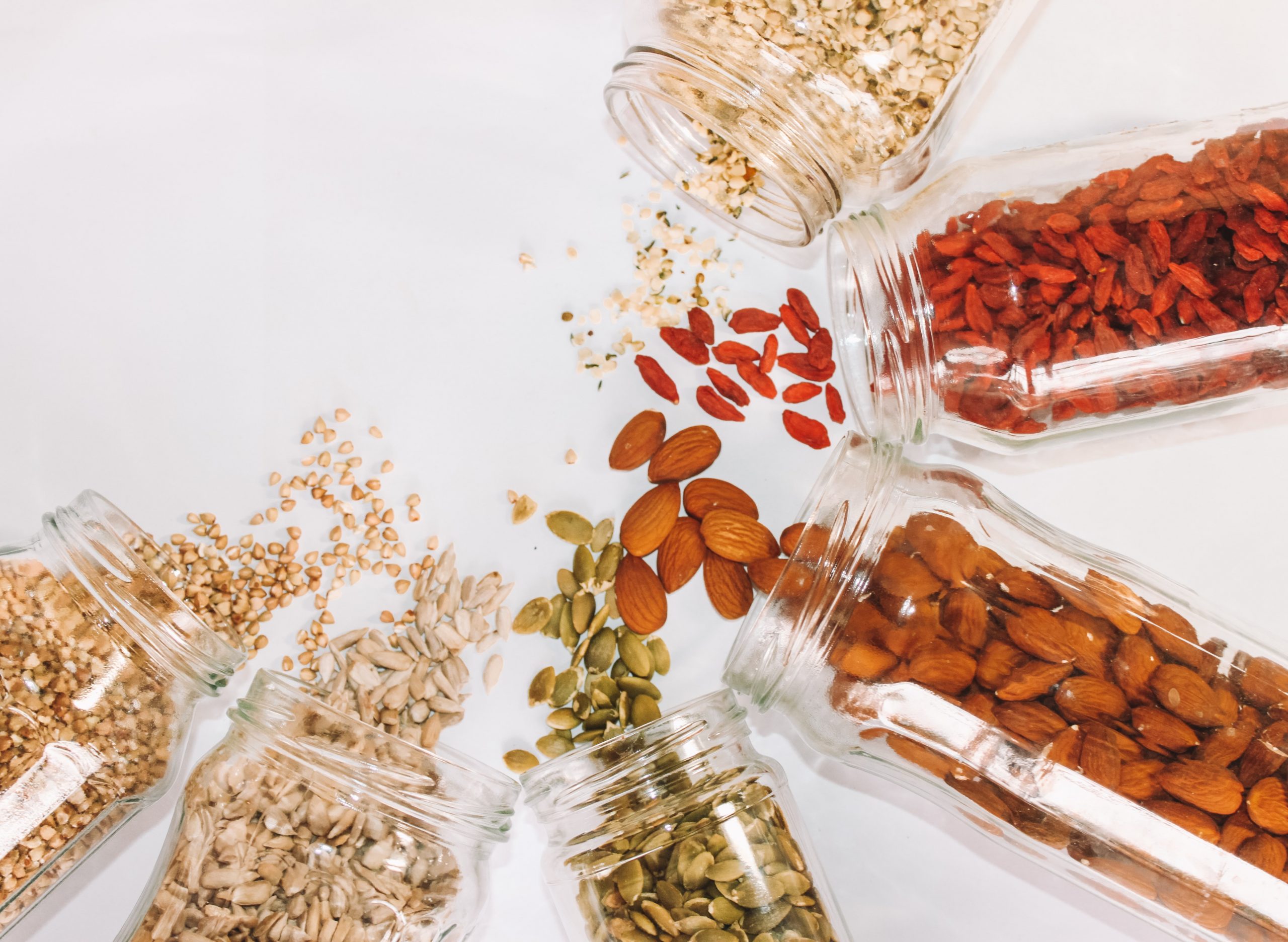 Nuts, seeds and dried fruit - healthy, nutritious ideas for yoghurt bark toppings