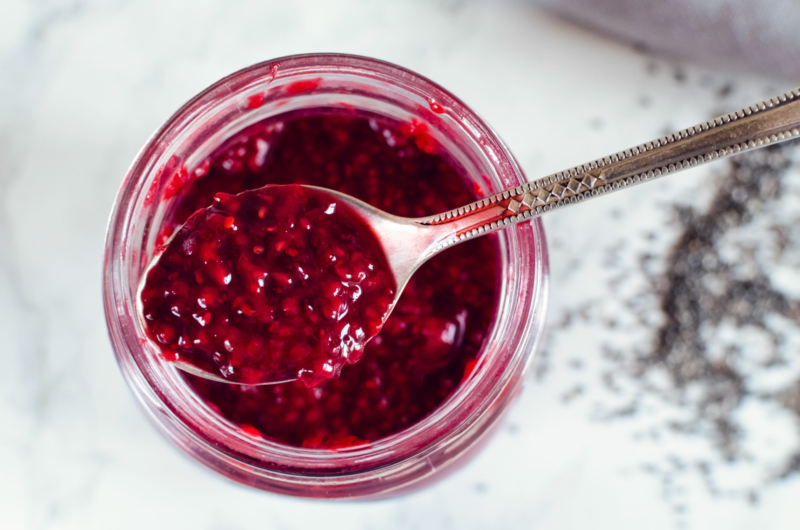 Strawberry chia seed jam recipe